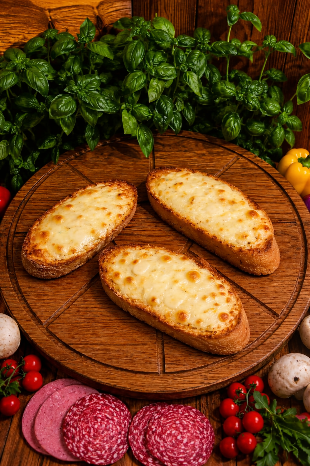 Pieczywko czosnkowe z serem 3szt